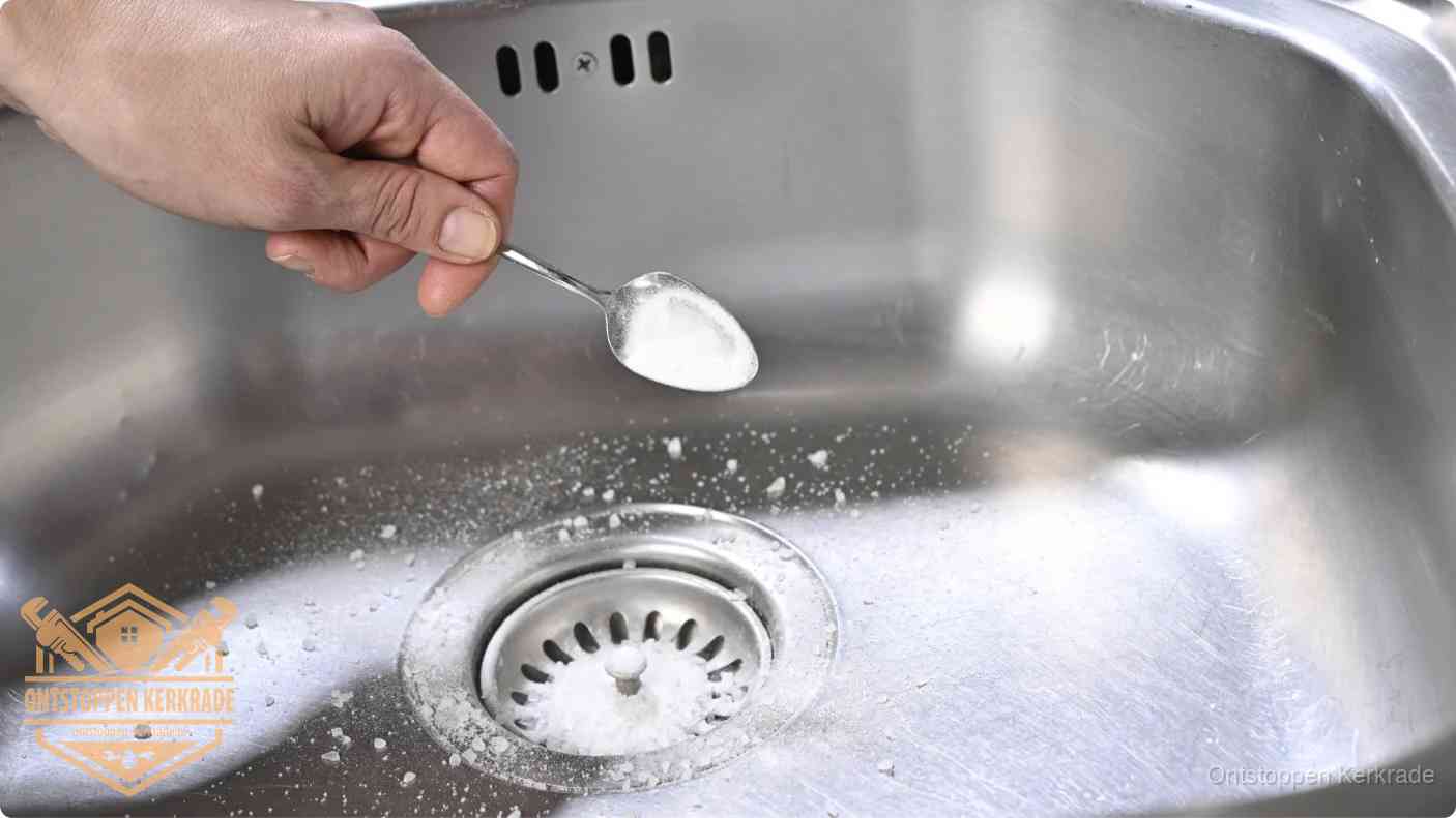 Riool ontstoppen soda azijn in Kerkrade